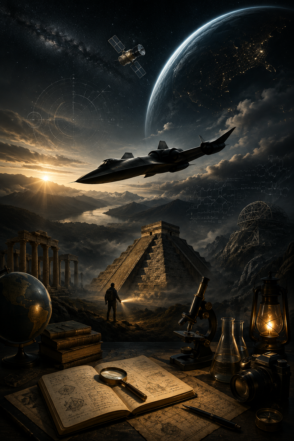 Exploración, ciencia, historia, espacio y aviación